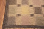 Corner Of Vintage Swedish Kilim Rug Signed Brita Grahn 71671 by Nazmiyal Antique Rug