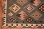 Corner Of Vintage Swedish Kilim Rug By Marta Maas 71663 by Nazmiyal Antique Rug