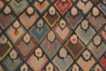 Detail Of Antique American Tiger Eye Hooked Rug 45659 by Nazmiyal Antique Rugs