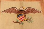 Detail Of Antique Hooked American Eagle Rug 41024 by Nazmiyal Antique Rugs