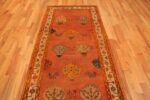 Detail Of Antique Turkish Oushak Runner Rug 71596 by Nazmiyal Antique Rugs