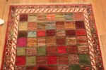Details Of Colorful Vintage Persian Gabbeh Rug 71658 by Nazmiyal Antique Rug