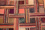Details Of Basket Weave Design Antique American Hooked Runner Rug 71695 by Nazmiyal Antique Rugs