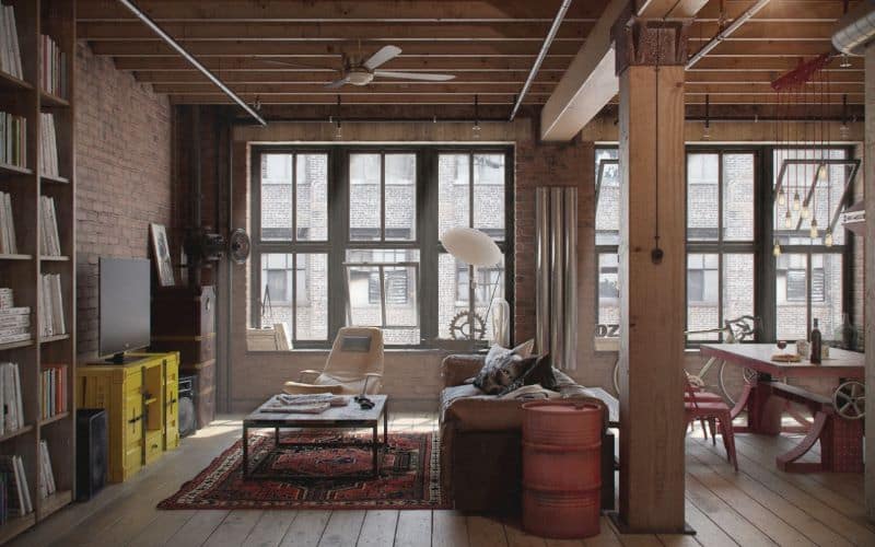 Industrial Wabi Sabi Interior Design Industrial Wabi Sabi Interior Design by Nazmiyal Antique Rugs