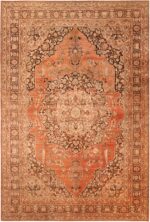 Large Antique Persian Tabriz Area Rug 71721 by Nazmiyal Antique Rugs