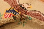 Pile Of Antique Hooked American Eagle Rug 41024 by Nazmiyal Antique Rugs