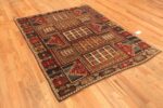 Side Of Antique Caucasian Kazak Sewan Rug 71614 by Nazmiyal Antique Rugs