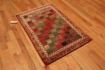 Side Of Colorful Vintage Persian Gabbeh Rug 71658 by Nazmiyal Antique Rug