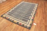 Side Of Geometric Vintage Scandinavian Swedish Kilim Rug 71666 by Nazmiyal Antique Rug