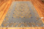 Whole View Of Geometric Vintage Scandinavian Swedish Kilim Rug Signed Svea Noren 71668 by Nazmiyal Antique Rug