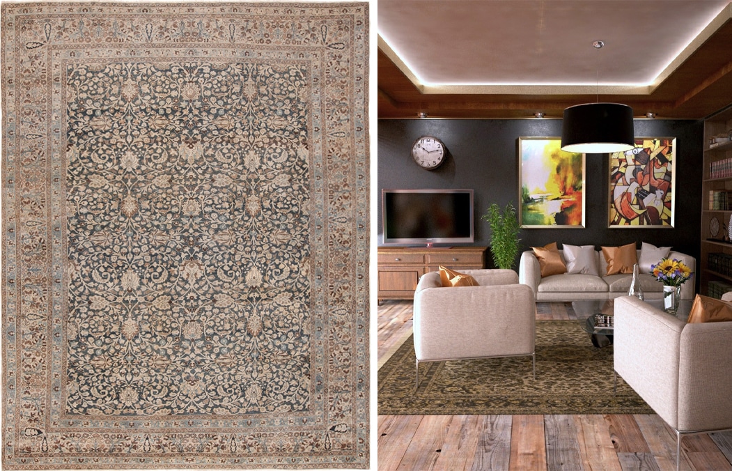Antique Persian Khorassan Rug Antique Persian Khorassan Rug by Nazmiyal Antique Rugs