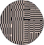 Round Kusaska Tika Design Kilim Rug By Genaro Rivas 61098 by Nazmiyal Antique Rugs