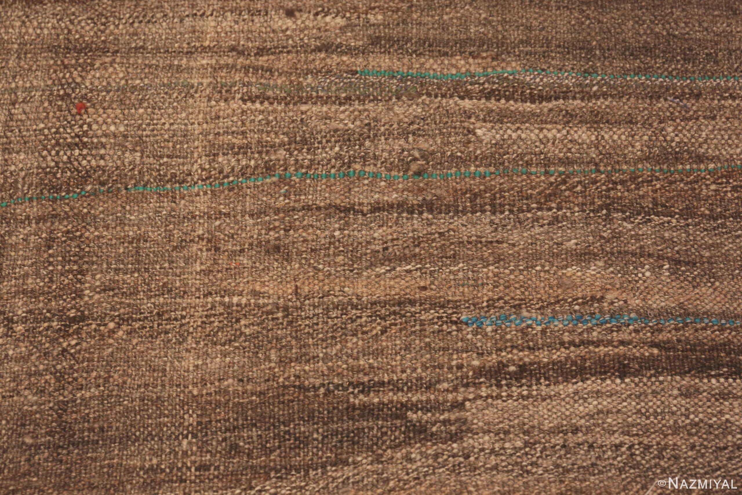 Detailed Of Artistic Colorful Vintage Persian Kilim Runner Rug 60370 by Nazmiyal Antique Rugs