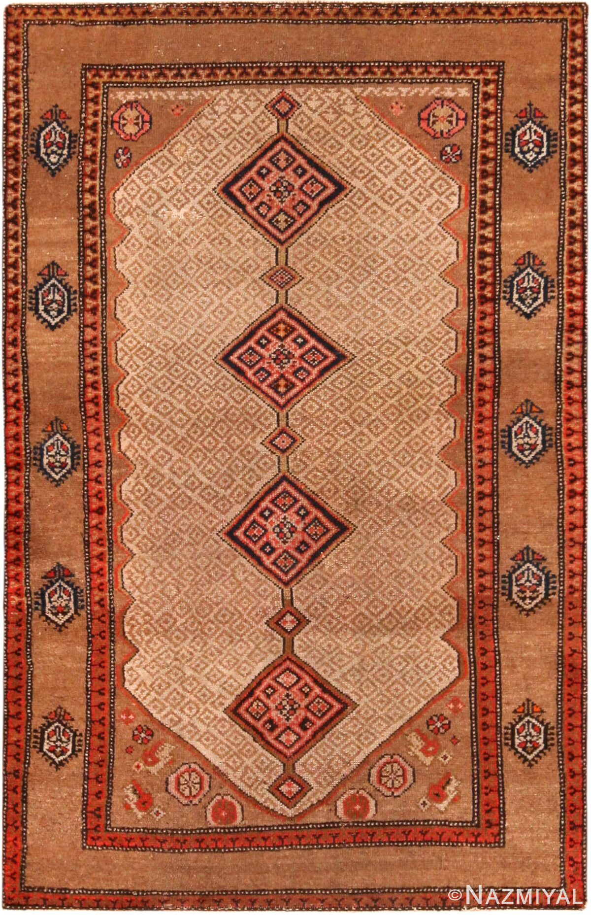 Geometric Antique Persian Serab Rug 71743 By Nazmiyal Antique Rugs