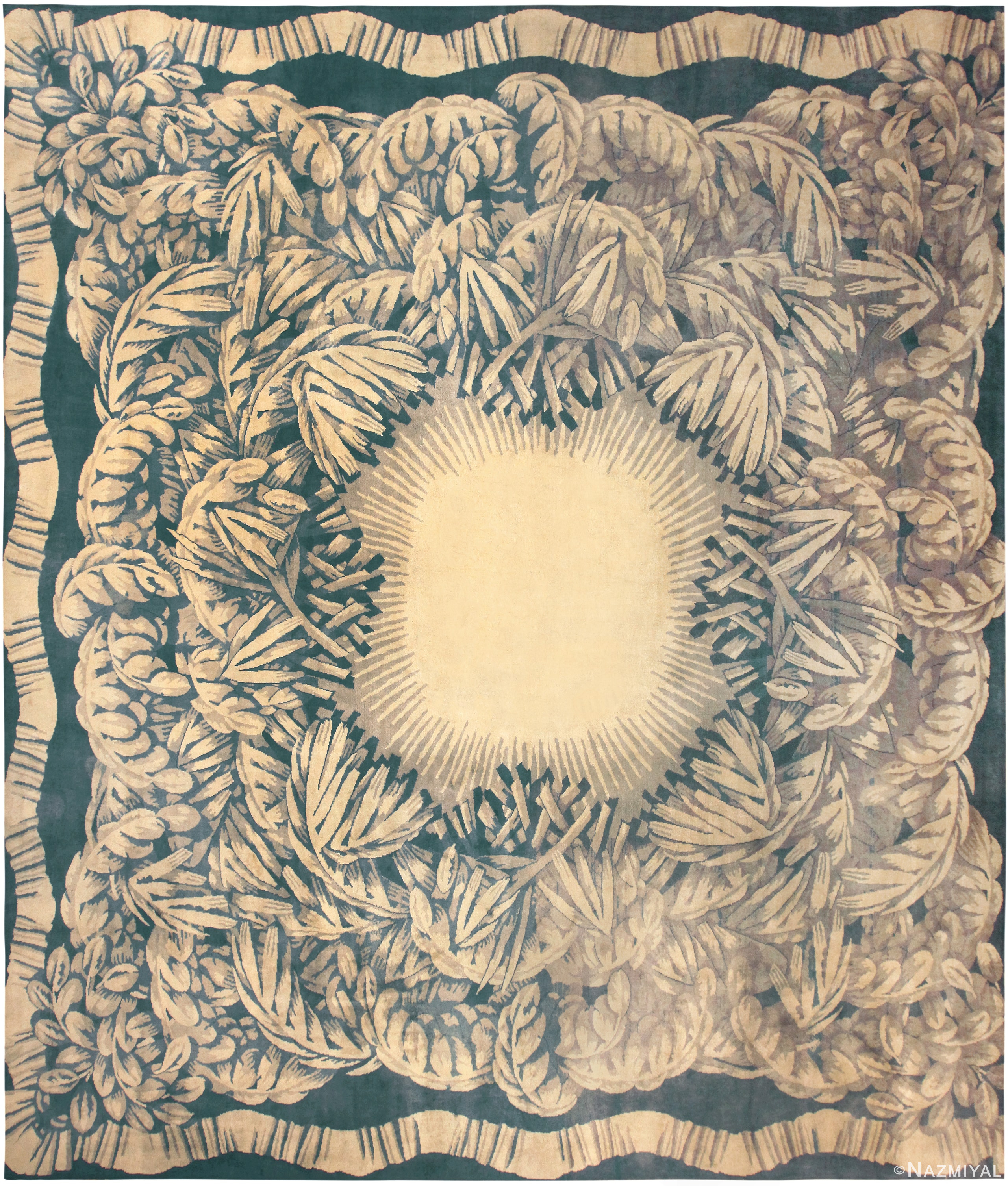 Large Antique French Art Deco Rug 71757 by Nazmiyal Antique Rugs