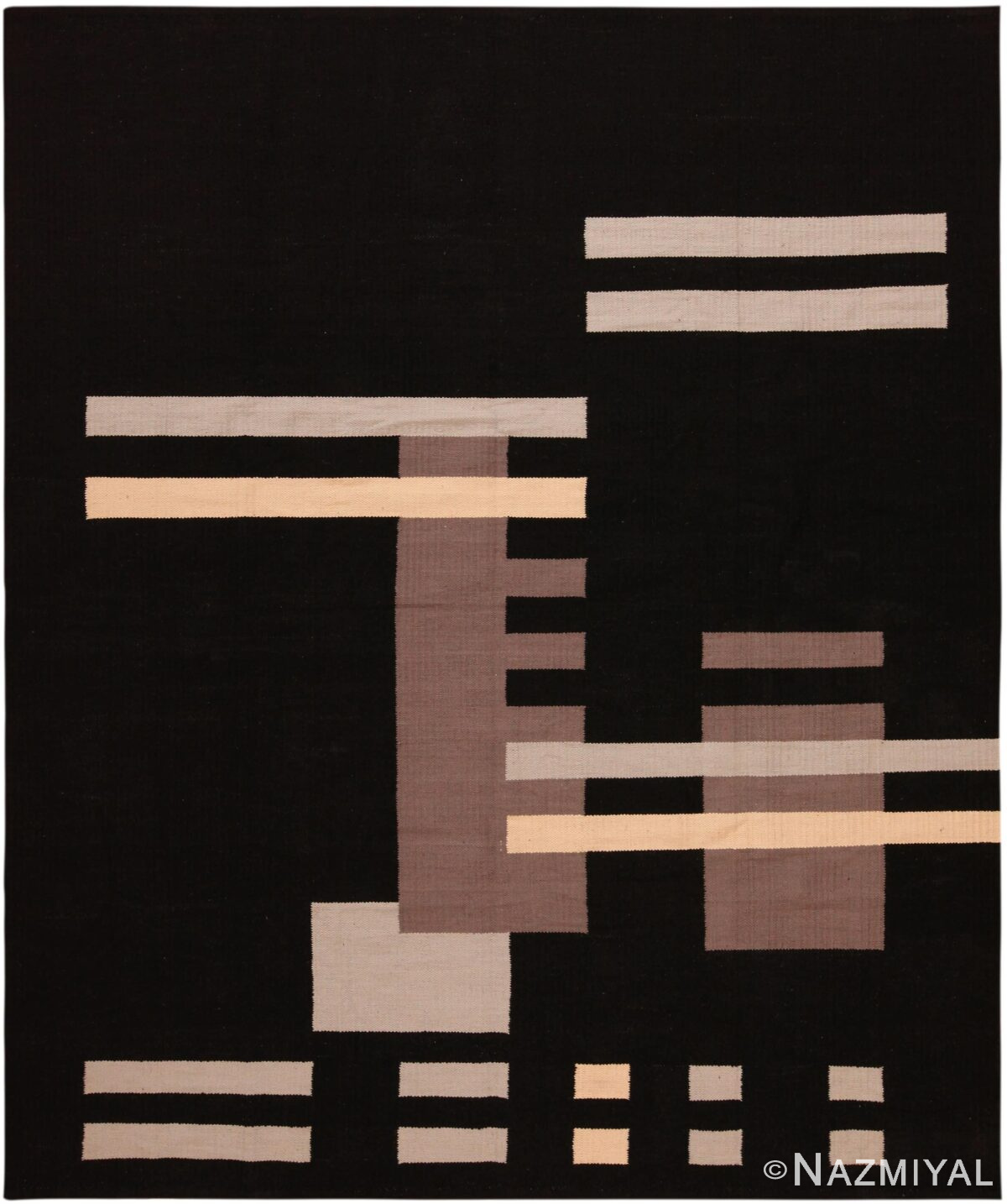 Rectangular Bauka Design Kilim Rug By Genaro Rivas 60868 by Nazmiyal Antique Rugs