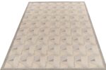 Whole View Of Modern Geometric Swedish Style Rug 61082 by Nazmiyal Antique Rugs