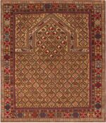 Antique Caucasian Dagestan Prayer Rug Antique Caucasian Dagestan Prayer Rug 71790 by Nazmiyal Antique Rugs