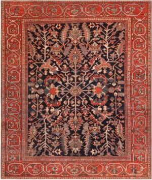 Antique Persian Heriz Rug 71797 by Nazmiyal Antique Rugs