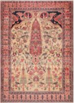 Antique Persian Kerman Cypress Tree Design Rug 71806 by Nazmiyal Antique Rugs