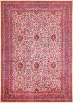 Antique Silk Kashan Persian Area Rug 71817 by Nazmiyal Antique Rugs