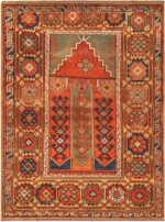 Antique Turkish Konya Prayer Rug 71787 by Nazmiyal Antique Rugs
