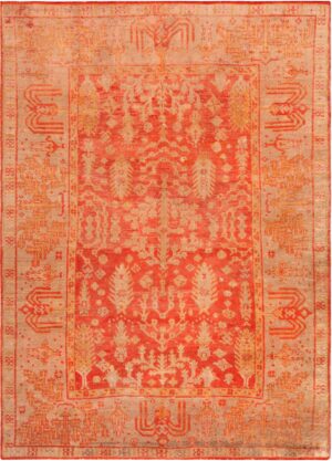 Antique Turkish Oushak Area Rug 71753 by Nazmiyal Antique Rugs