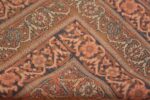 Back Of Fine Antique Persian Silk Heriz Area Rug 71577 by Nazmiyal Antique Rugs