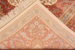 Back Of Fine Room Size Vintage Persian Silk Qum Rug 70115 by Nazmiyal Antique Rugs