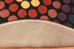 Back Of Vintage Round Scandinavian Rug by Verner Panton 71116 by Nazmiyal Antique Rugs