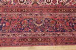 Border of Antique Silk Kashan Persian Area Rug 71817 by Nazmiyal Antique Rugs