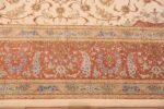 Border Of Fine Room Size Vintage Persian Silk Qum Rug 70115 by Nazmiyal Antique Rugs