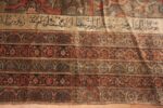 Border Of Fine Antique Persian Silk Heriz Area Rug 71577 by Nazmiyal Antique Rugs