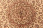Center Of Fine Room Size Vintage Persian Silk Qum Rug 70245 by Nazmiyal Antique Rugs
