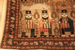 Corner Of Antique Persian Pictorial Bakshaish Rug 71700 by Nazmiyal Antique Rugs