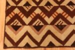 Corner Of Geometric Vintage French Art Deco Runner Rug 70969 by Nazmiyal Antique Rugs