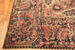 Corner Of Large Antique Persian Kerman Floral Rug 71778 by Nazmiyal Antique Rugs