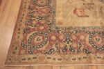 Corner Of Large Antique Persian Tabriz Area Rug 71774 by Nazmiyal Antique Rugs