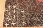 Corner Of Vintage Paul Klee Ege Art Line Carpet Named Structural1 71715 by Nazmiyal Antique Rugs