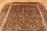 Detail Of Fine Antique Persian Silk Heriz Area Rug 71577 by Nazmiyal Antique Rugs