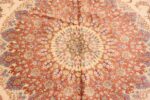 Detail Of Fine Room Size Vintage Persian Silk Qum Rug 70115 by Nazmiyal Antique Rugs