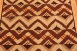 Detail Of Geometric Vintage French Art Deco Runner Rug 70968 by Nazmiyal Antique Rugs