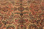 Detail Of Large Antique Persian Kerman Floral Rug 71778 by Nazmiyal Antique Rugs