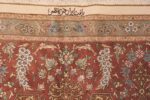 Detail Of Fine Room Size Vintage Persian Silk Qum Rug 70115 by Nazmiyal Antique Rugs