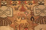Detailed Of Antique Persian Pictorial Bakshaish Rug 71700 by Nazmiyal Antique Rugs