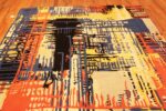 Detailed Of Colorful Vintage Scandinavian Ege Art Line Rug Named Running 71710 by Nazmiyal Antique Rugs