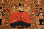 Details Of Antique Persian Pictorial Bakshaish Rug 71700 by Nazmiyal Antique Rugs
