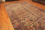 Side Of Large Antique Persian Kerman Floral Rug 71778 by Nazmiyal Antique Rugs