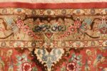 Signature Of Fine Floral Medallion Vintage Persian Silk Qum Rug 70244 by Nazmiyal Antique Rugs