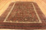 Whole View Of Fine Antique Persian Silk Heriz Area Rug 71577 by Nazmiyal Antique Rugs